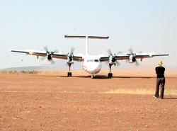 Aircraft Landing in Maasai Mara